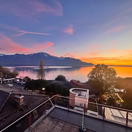Premium Vue Sur Le A Montreux